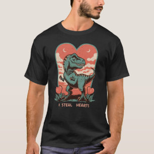 T-shirt Dinosaure de la Saint Valentin Je vole Coeurs T Re