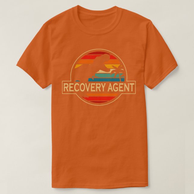 T-shirt Dinosaure de l'agent de récupération (Design devant)