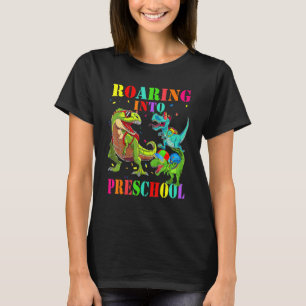 T-shirt Dinosaure De L'École Primaire Rex Retour À L'École