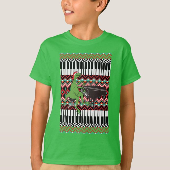 T-shirt Dinosaure de Noël (Devant)