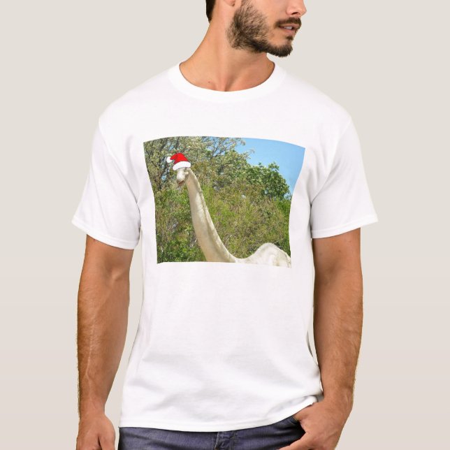 T-shirt Dinosaure de Noël (Devant)