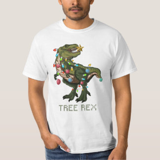 T-shirt Dinosaure de Noël de Rex d'arbre
