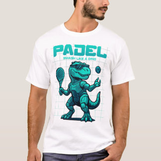 T-shirt Dinosaure de Padel Drôle