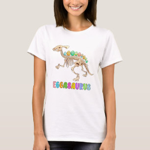 T-shirt Dinosaure de Pâques Drôle Eggasaurus Cou