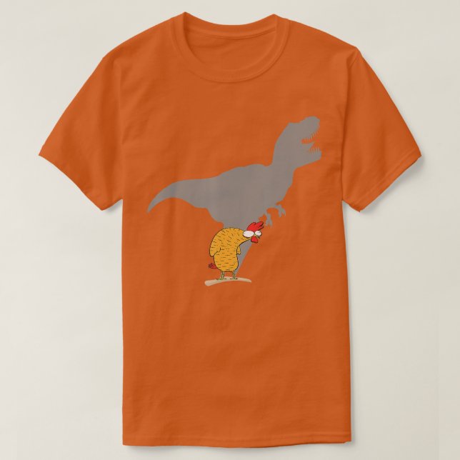 T-shirt Dinosaure de poulet ombre drôle Hen TRex Poultry D (Design devant)