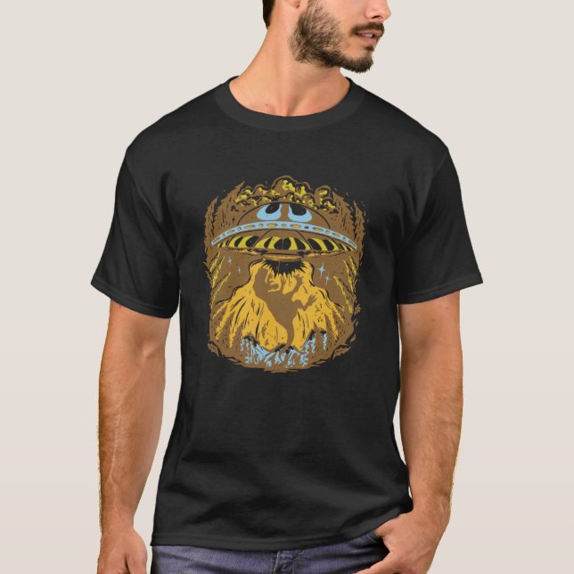 T-shirt dinosaure de science-fiction extraterrestre Alien  (Devant)