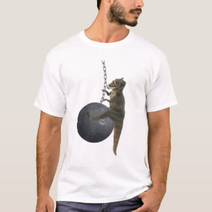 T-shirt Dinosaure de T-Rex détruisant la boule