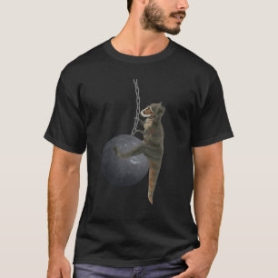 T-shirt Dinosaure de T-Rex détruisant la boule