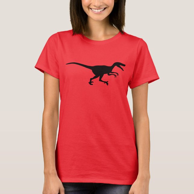T-shirt Dinosaure de Velociraptor (Devant)