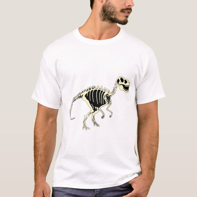T-shirt Dinosaure Dinosaure Dinosaure Dessin brillant dans (Devant)