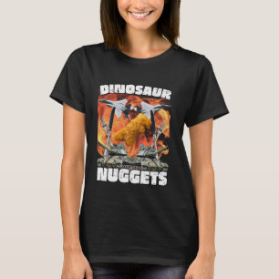 T-shirt Dinosaure Dinosaure Poulet Nugget Bootleg Hardcore