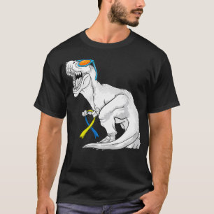 T-shirt Dinosaure Dos Sensibilisation au syndrome Enfants 