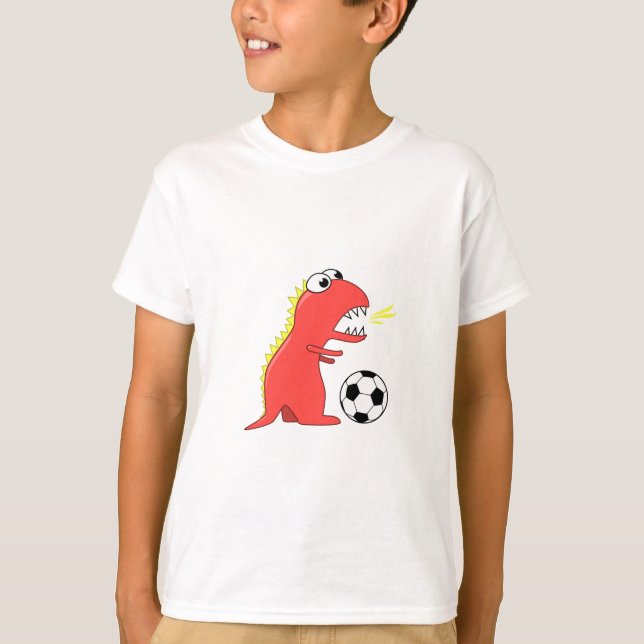 T-shirt Dinosaure drôle de bande dessinée jouant des (Devant)