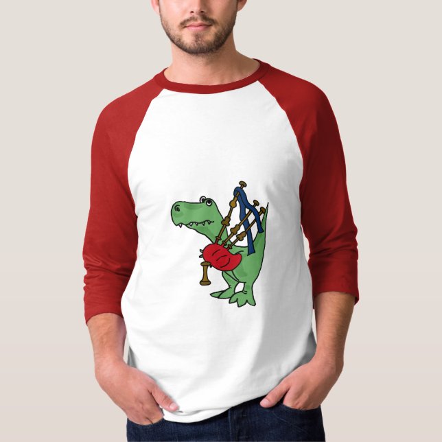 T-shirt Dinosaure drôle de T-rex de BA jouant la chemise (Devant)