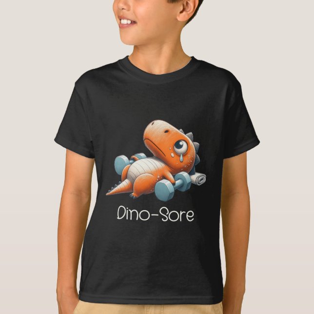 T-shirt Dinosaure drôle d'Halloween testé positif pour la  (Devant)