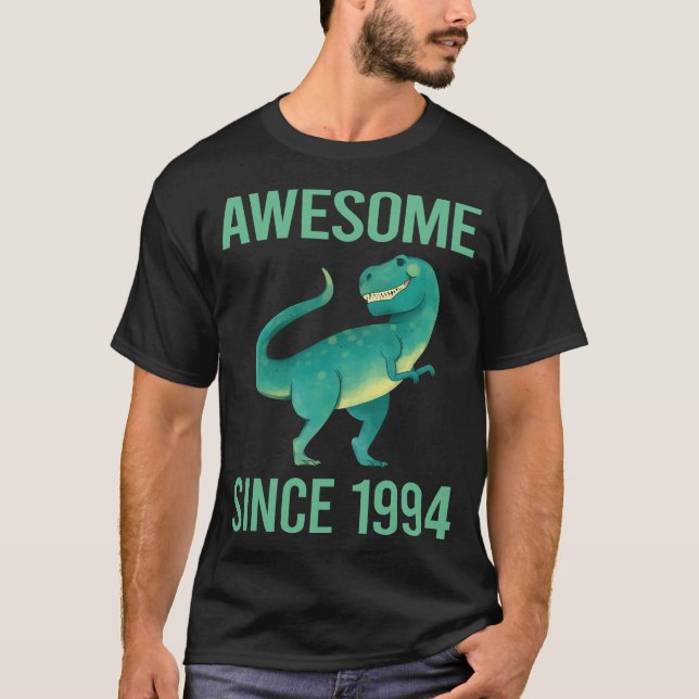 T-shirt Dinosaure Drôle - Incroyable Depuis 1994 (Devant)