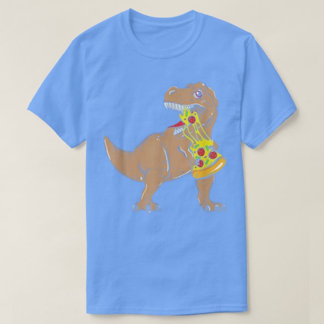 T-shirt Dinosaure Drôle Manger Pizza Slice Lover T Rex (Design devant)