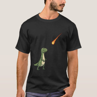 T-shirt Dinosaure Drôle Météore Minimaliste Humour Préhist