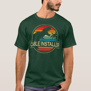 T-shirt Dinosaure du câblo installateur