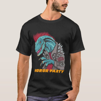T-shirt Dinosaure effrayant T rex Plus grand visage Horlog