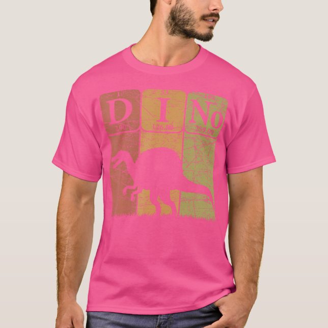 T-shirt Dinosaure éléments de tableau périodique Spinosaur (Devant)