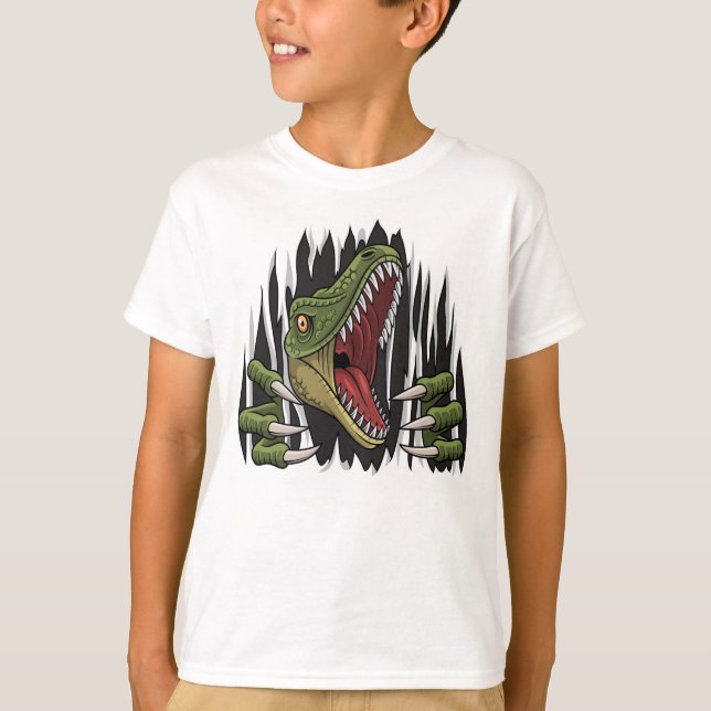 T-shirt Dinosaure en colère (Devant)