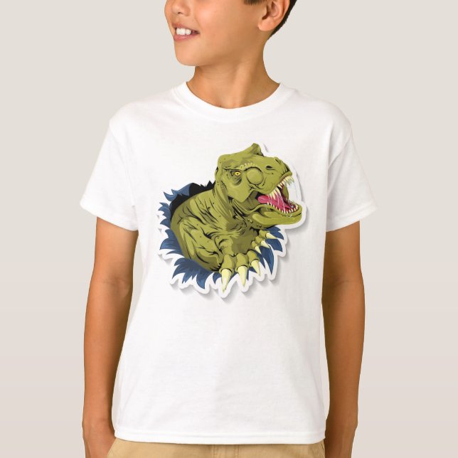 T-shirt Dinosaure en colère (Devant)