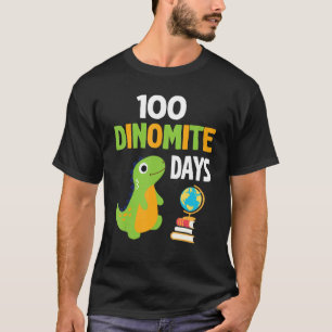 T-shirt Dinosaure Enseignant Étudiant Heureux 100 Jours Di