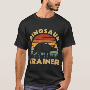 T-shirt Dinosaure Entraîneur Halloween Costume Rétro Sunse
