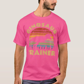 T-shirt Dinosaure Entraîneur Halloween Sunset Dino