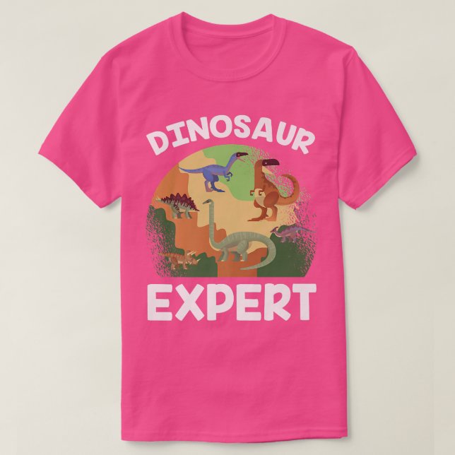 T-shirt Dinosaure Expert Paléontologue Profession Science (Design devant)