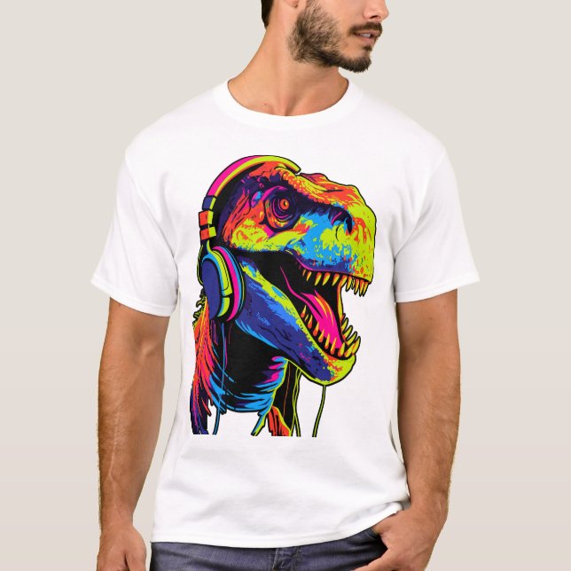 T-shirt dinosaure funky (Devant)
