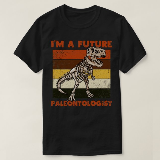 T-shirt Dinosaure, futur paléontologue (Design devant)