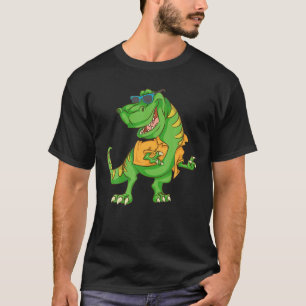 T-shirt Dinosaure hawaïen cool   Funny Beach Summer Vacati