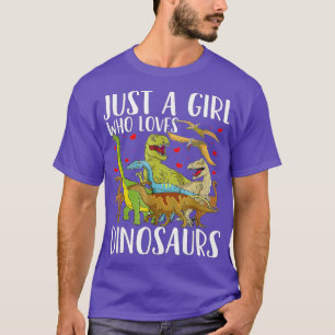 T-shirt Dinosaure Juste une fille qui aime Dinosaures Brac