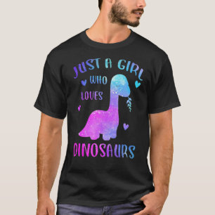 T-shirt Dinosaure Juste Une Fille Qui Aime Les Dinosaures
