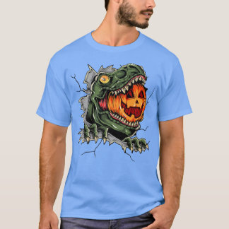 T-shirt Dinosaure le plus frais Manger Citrouille Hallowee