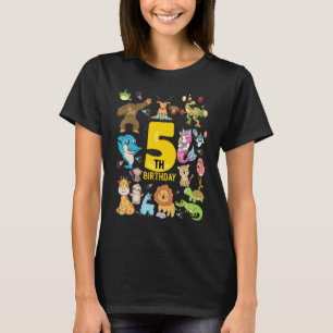 T-shirt Dinosaure Licorne Flamant Lama Drôle 5 Ans 5ème B