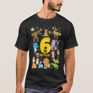 T-shirt Dinosaure Licorne Flamant Rose Lama Drôle 6 Ans 6è