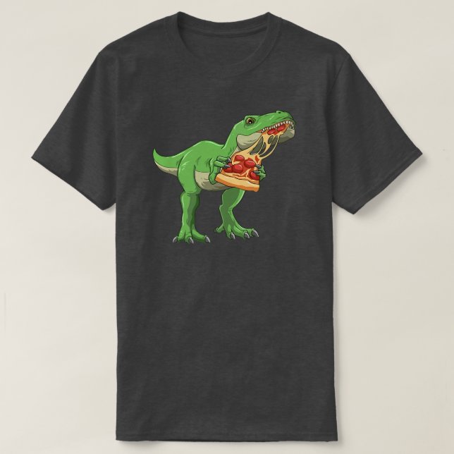 T-shirt Dinosaure Manger Pizza Pizzasaurus Tre Amateurs de (Design devant)