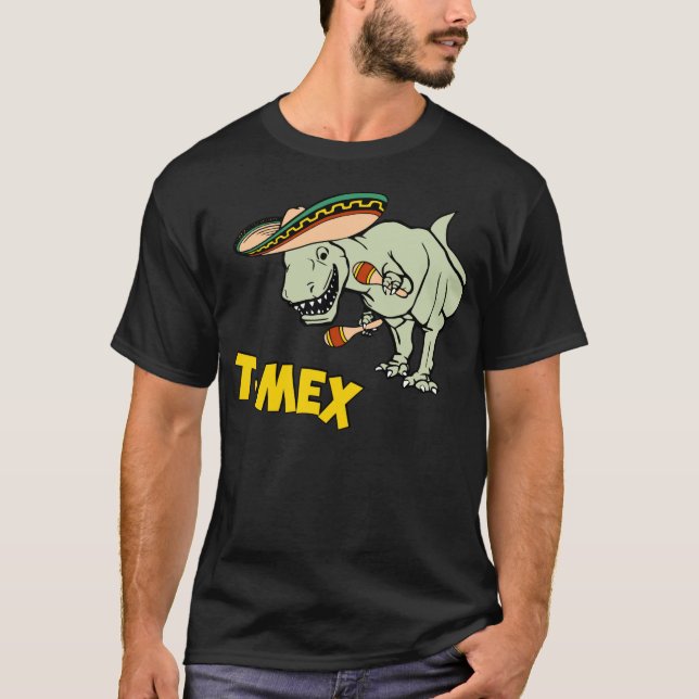 T-shirt Dinosaure mexicain de Tyrannosaurus de T-Mex T-Rex (Devant)