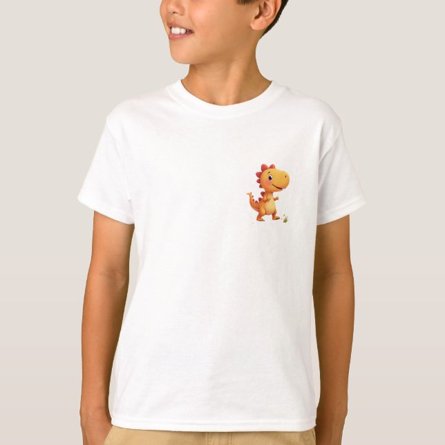 T-shirt dinosaure mignon (Devant)