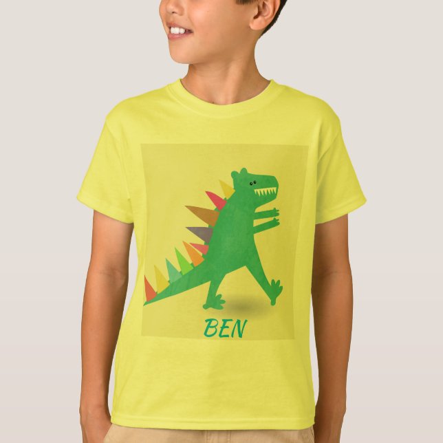 T-shirt dinosaure mignon (Devant)