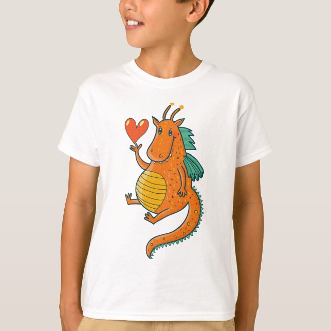 T-shirt Dinosaure mignon de bébé (Devant)