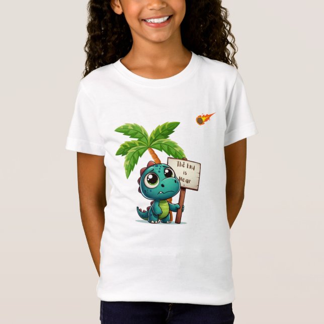T-Shirt dinosaure mignon et drôle (Devant)