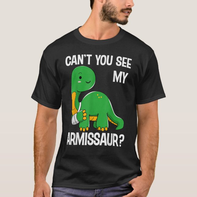 T-shirt Dinosaure ne vois pas mes os cassés (Devant)