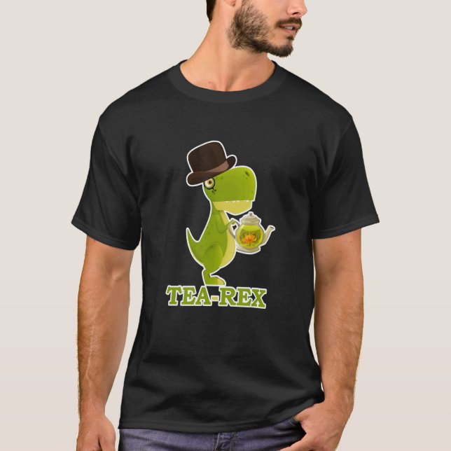 T-shirt Dinosaure noble Tea Rex (Devant)