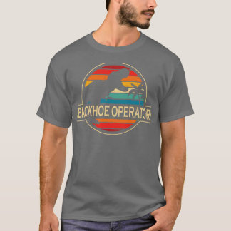 T-shirt Dinosaure Opérateur Backhoe