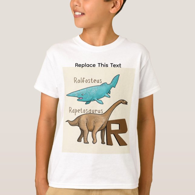 T-shirt dinosaure ou animal préhistorique (Devant)