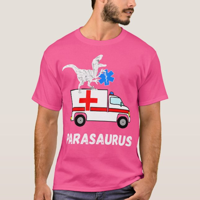 T-shirt Dinosaure paramétrique Dino secourisme (Devant)